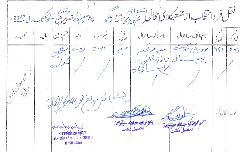 Land Mutation Notification